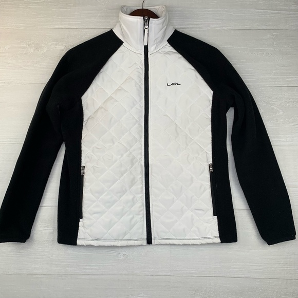 Lauren Ralph Lauren Jackets & Blazers - Lauren Ralph Lauren L-RL Women's Active Black and White Jacket Petite Medium
